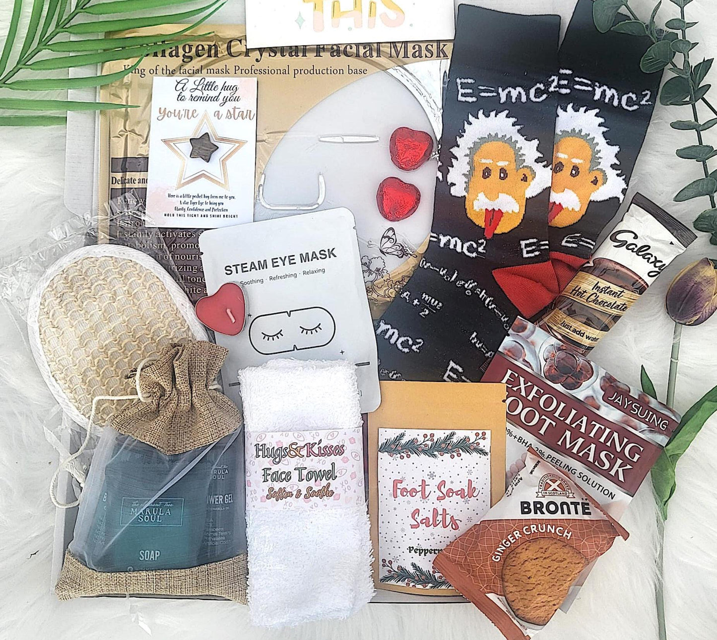 Good Luck University Survival Gift Box: College Student Care Package, Hug in a Box