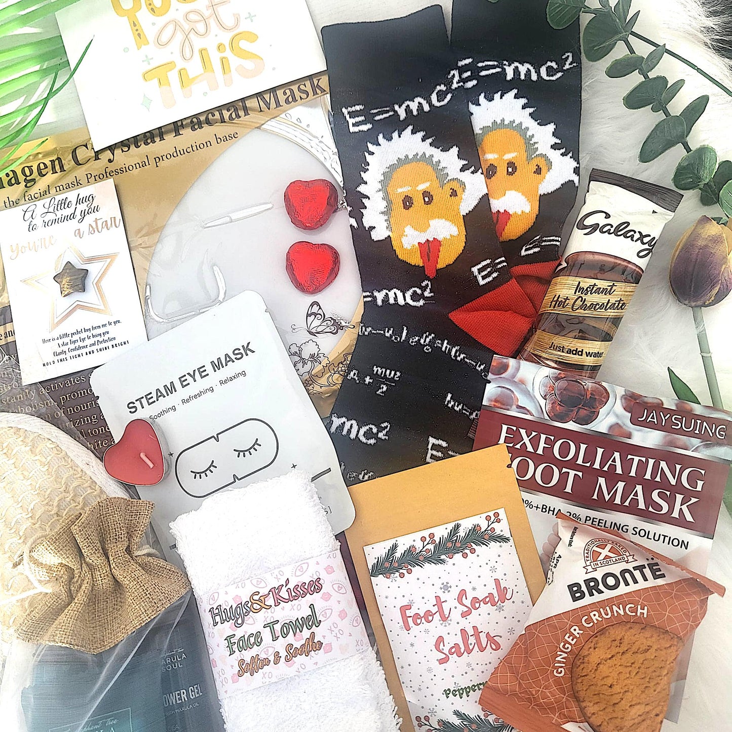 Good Luck University Survival Gift Box: College Student Care Package, Hug in a Box