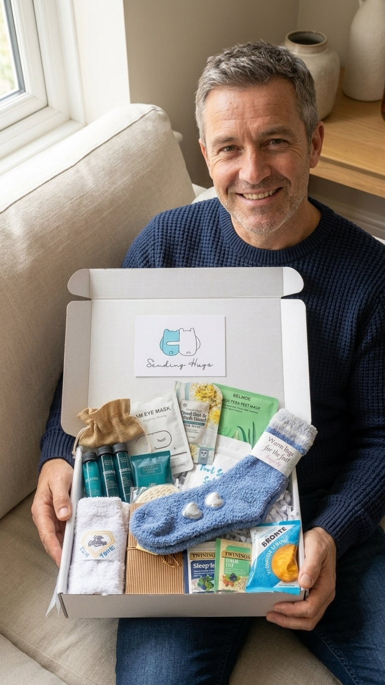 Cosy Night In Men's Gift Box: Comfort & Relaxation Care Package