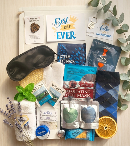 Father’s Day Gift for Dad - Best Dad Ever Spa Gift Box – Men’s Self Care Hamper - Relaxation Gift Set for Him - Pamper Box for Him