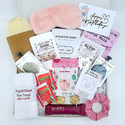 Vegan Pamper Hamper for Her - Birthday Self care Gift Box
