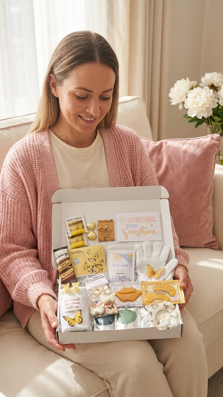 Sending Sunshine | Hug in a Box | Birthday Pamper Hamper | Gifts For Friends | Thinking of You | Get Well Soon | You Got This