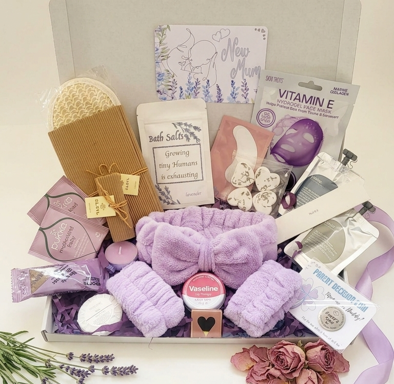 New Mum Relaxing Lavender Spa Gift Box - Postpartum Care Package