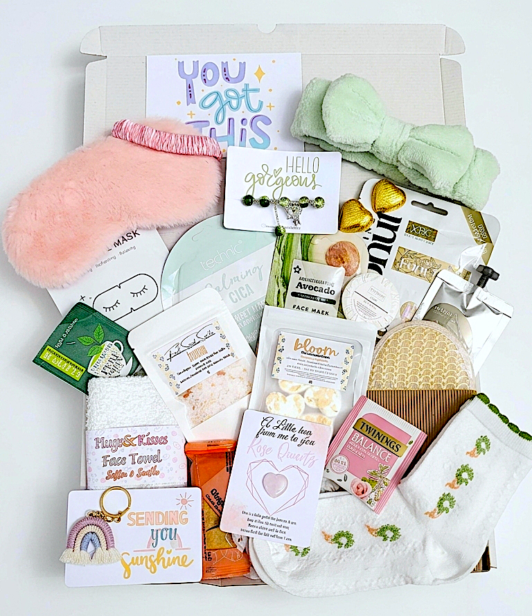 Pastel Smooth Relaxing Spa Gift Box for Women: Happy Birthday, You Got This, Hug in a Box