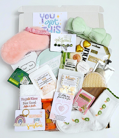 Pastel Smooth Relaxing Spa Gift Box for Women: Happy Birthday, You Got This, Hug in a Box