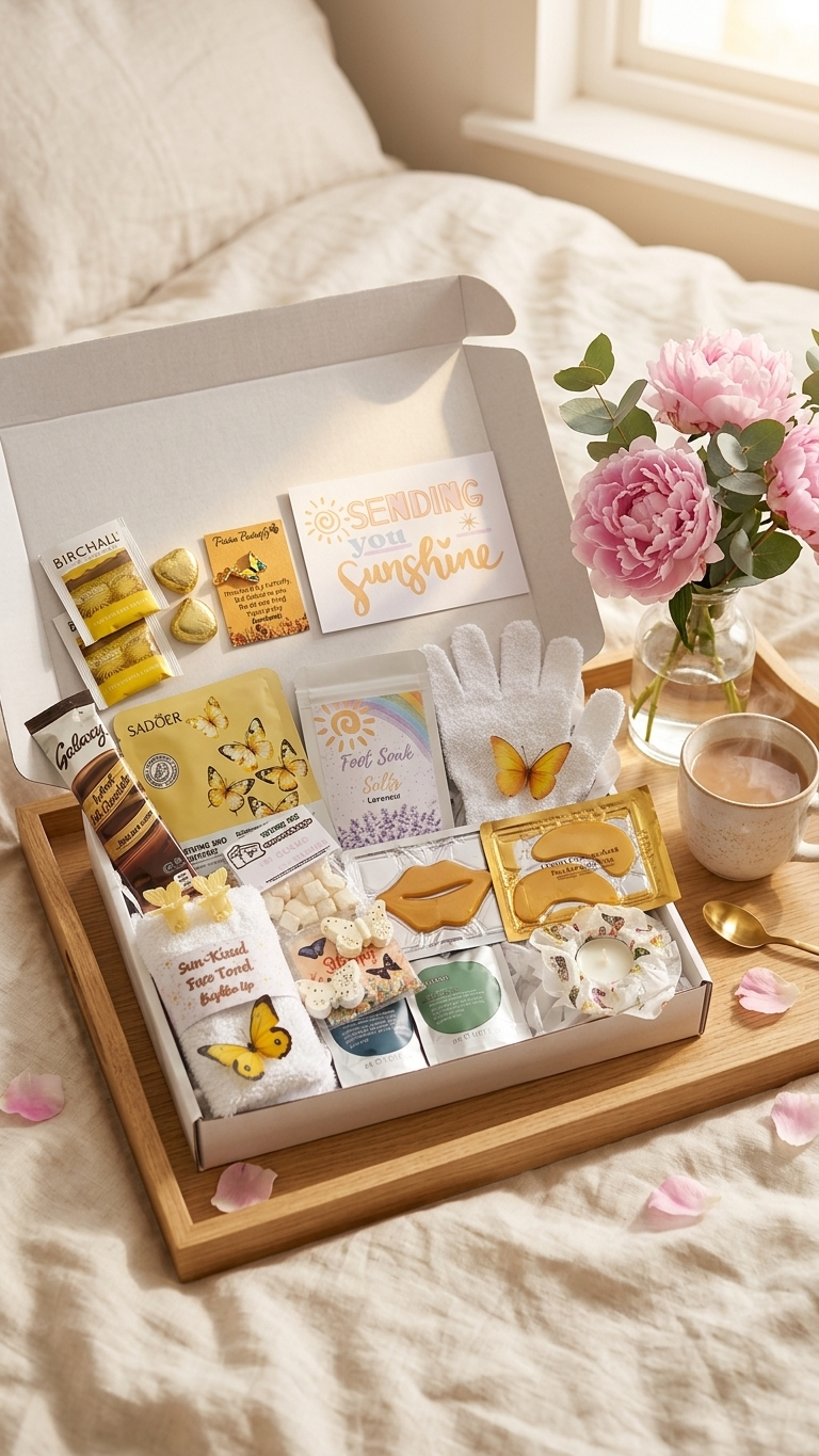 Sending Sunshine | Hug in a Box | Birthday Pamper Hamper | Gifts For Friends | Thinking of You | Get Well Soon | You Got This