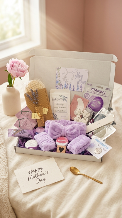 New Mum Relaxing Lavender Spa Gift Box - Postpartum Care Package