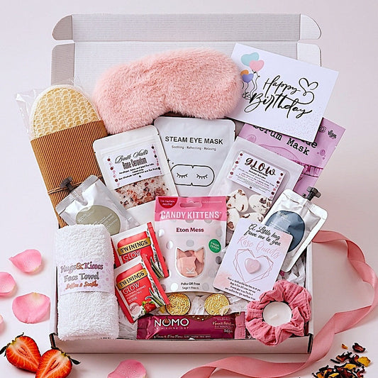 Vegan Pamper Hamper for Her - Birthday Self care Gift Box