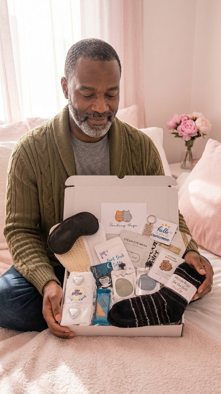 Father's Day Gift Box | Men's Spa Care Package | Hug in a Box for Him