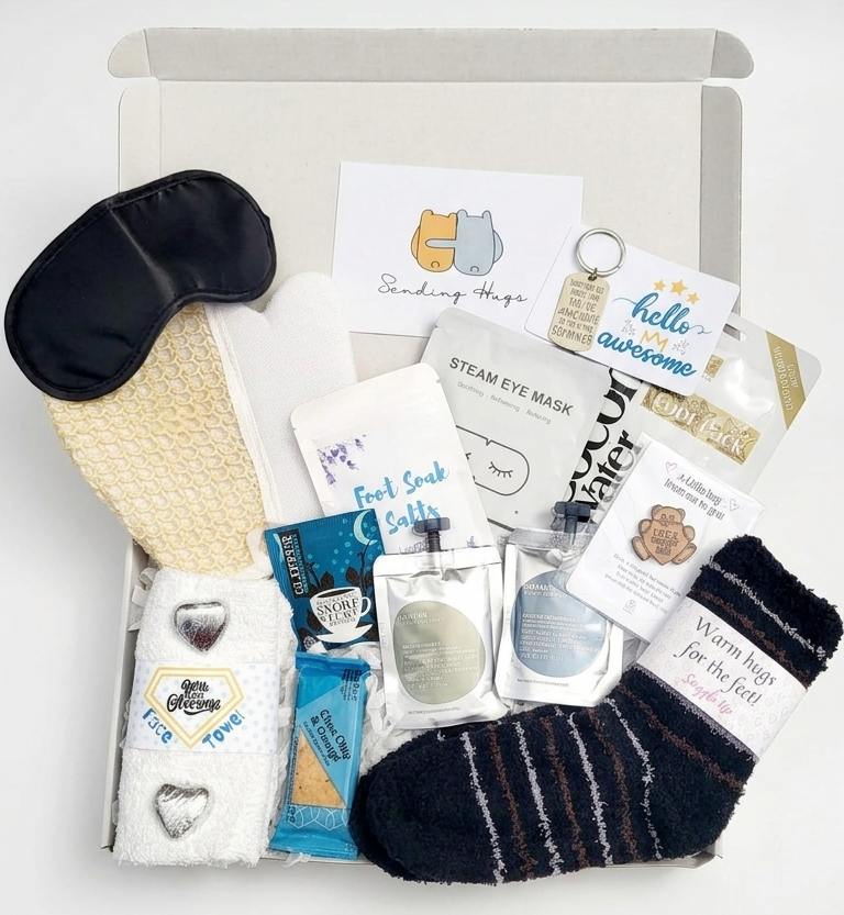 Father's Day Gift Box | Men's Spa Care Package | Hug in a Box for Him
