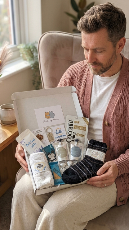 Father's Day Gift Box | Men's Spa Care Package | Hug in a Box for Him