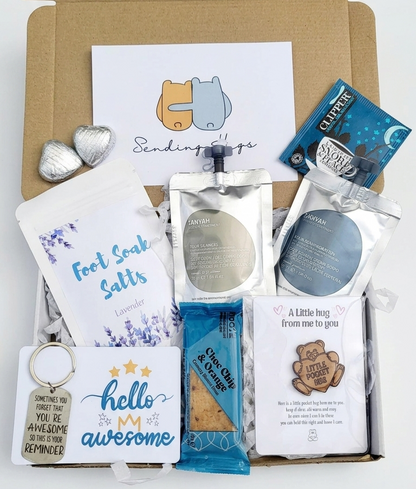 Father's Day Gift Box | Men's Spa Care Package | Hug in a Box for Him