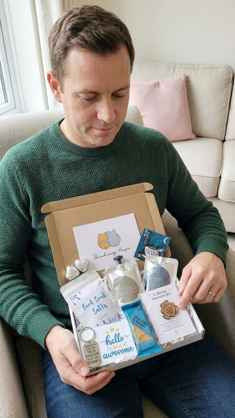 Father's Day Gift Box | Men's Spa Care Package | Hug in a Box for Him