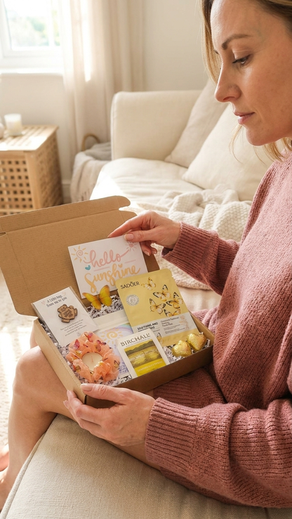 Sending Sunshine Butterfly | Hug in a Box | Birthday Pamper Hamper | Gifts For Friends | Thinking of You | Get Well Soon | You Got This