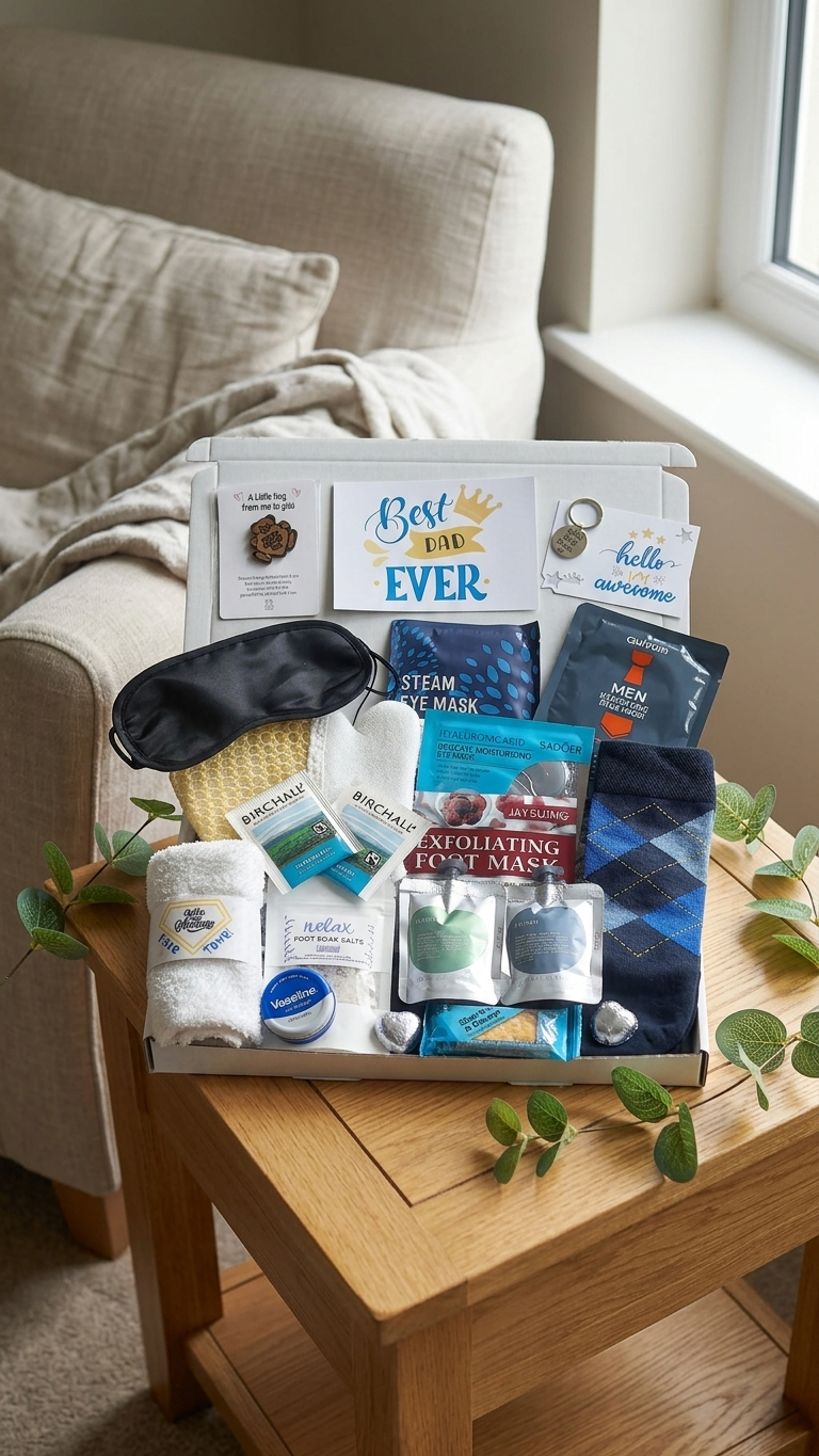 Father’s Day Gift for Dad - Best Dad Ever Spa Gift Box – Men’s Self Care Hamper - Relaxation Gift Set for Him - Pamper Box for Him