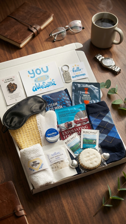 You're Awesome Men Spa Care Package, Hug in a Box for Him, Men You Got This Gift Box