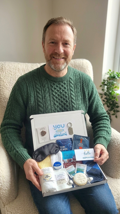You're Awesome Men Spa Care Package, Hug in a Box for Him, Men You Got This Gift Box