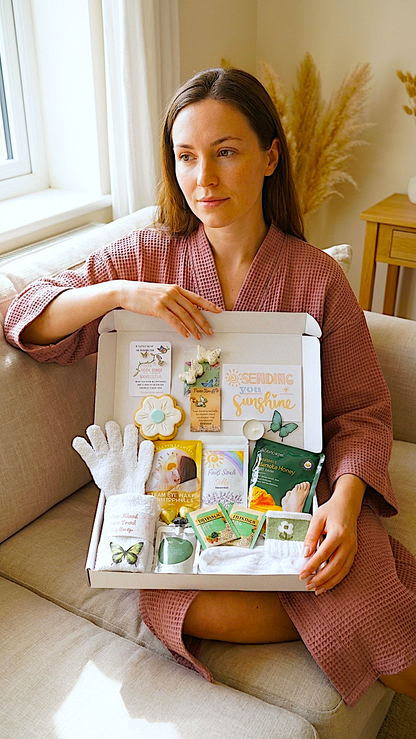 Summer Butterfly Hug in a Box – Pamper Hamper - Hygge Spa Gift - Pick Me Up - You Got This